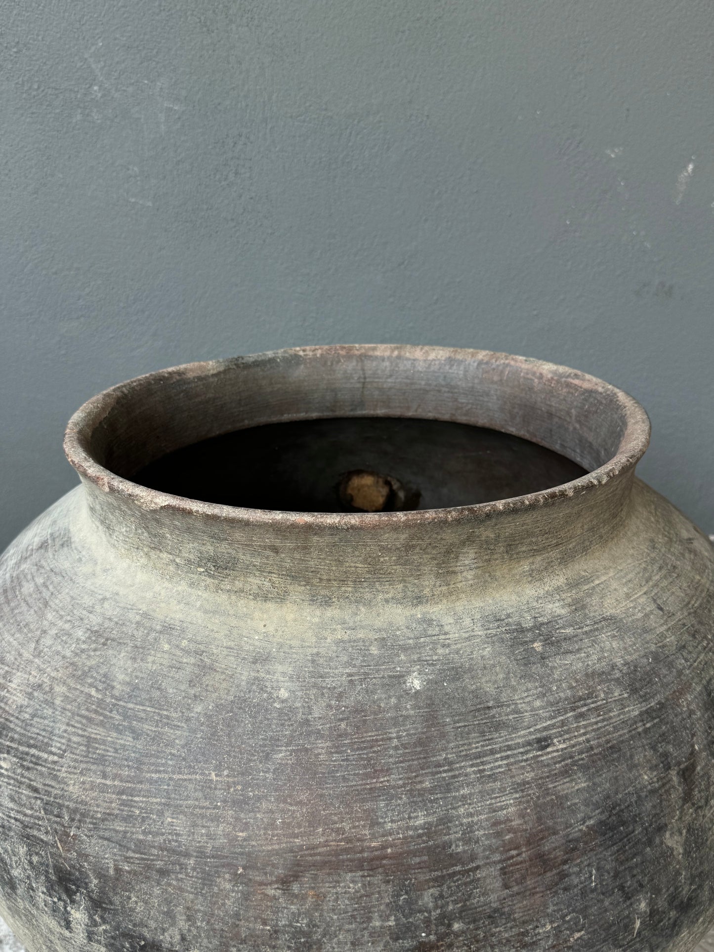 Mixteca Wide Mouth Water Pot From Oaxaca